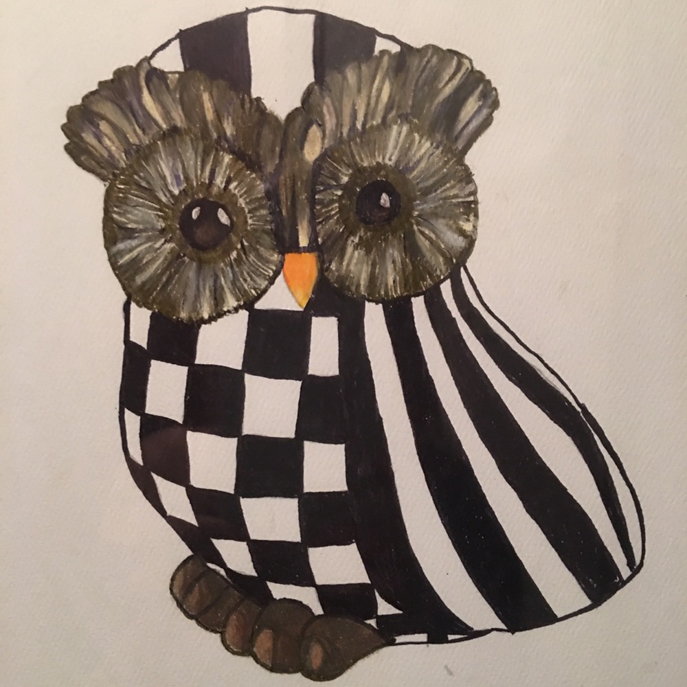 Owl Art Mackenzie Child inspired - Picture 5 of 7